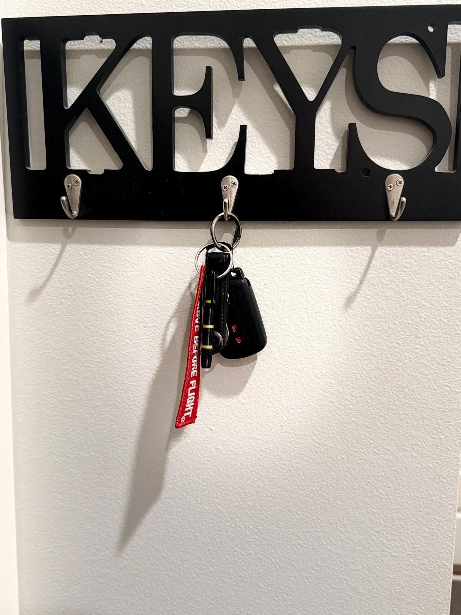 Hellfire Missile Keychain: 3D Printed Aviation Gift with Remove Before Flight Tag